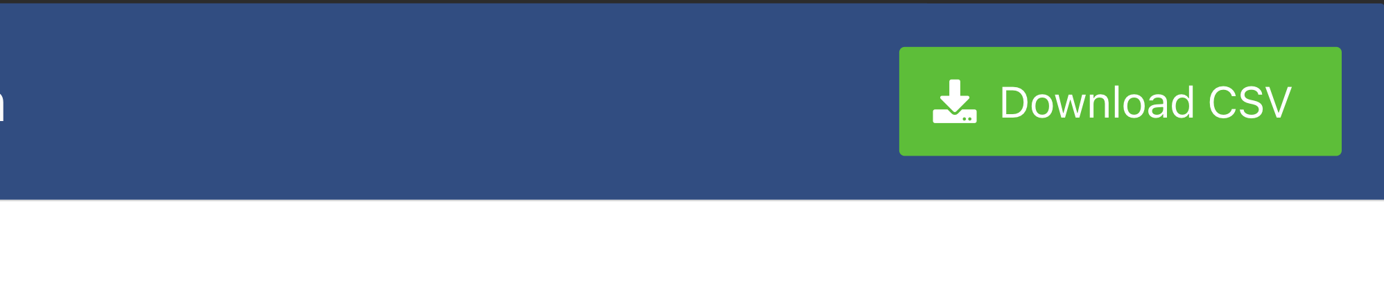 Export a project’s amortization schedule via .csv